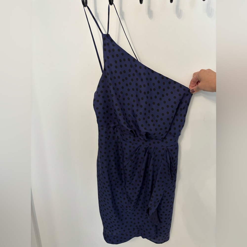 Asymmetrical BCBG dress.